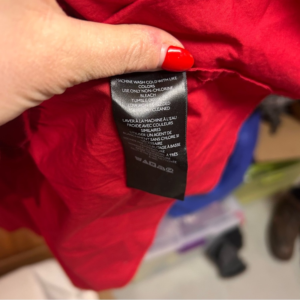 Anthropologie Red Tiered Ruffle One Shoulder Party Dress NWT - Picture 8 of 12